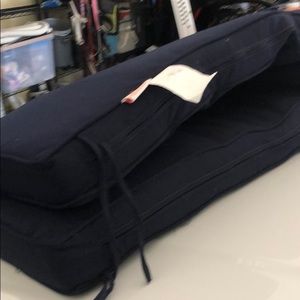 COPY - New Sunbrella navy blue bench cushion